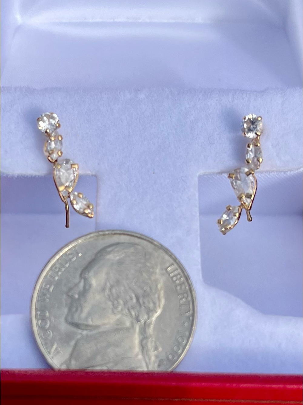 10k Gold Earrings ππ - Picture 2 of 5
